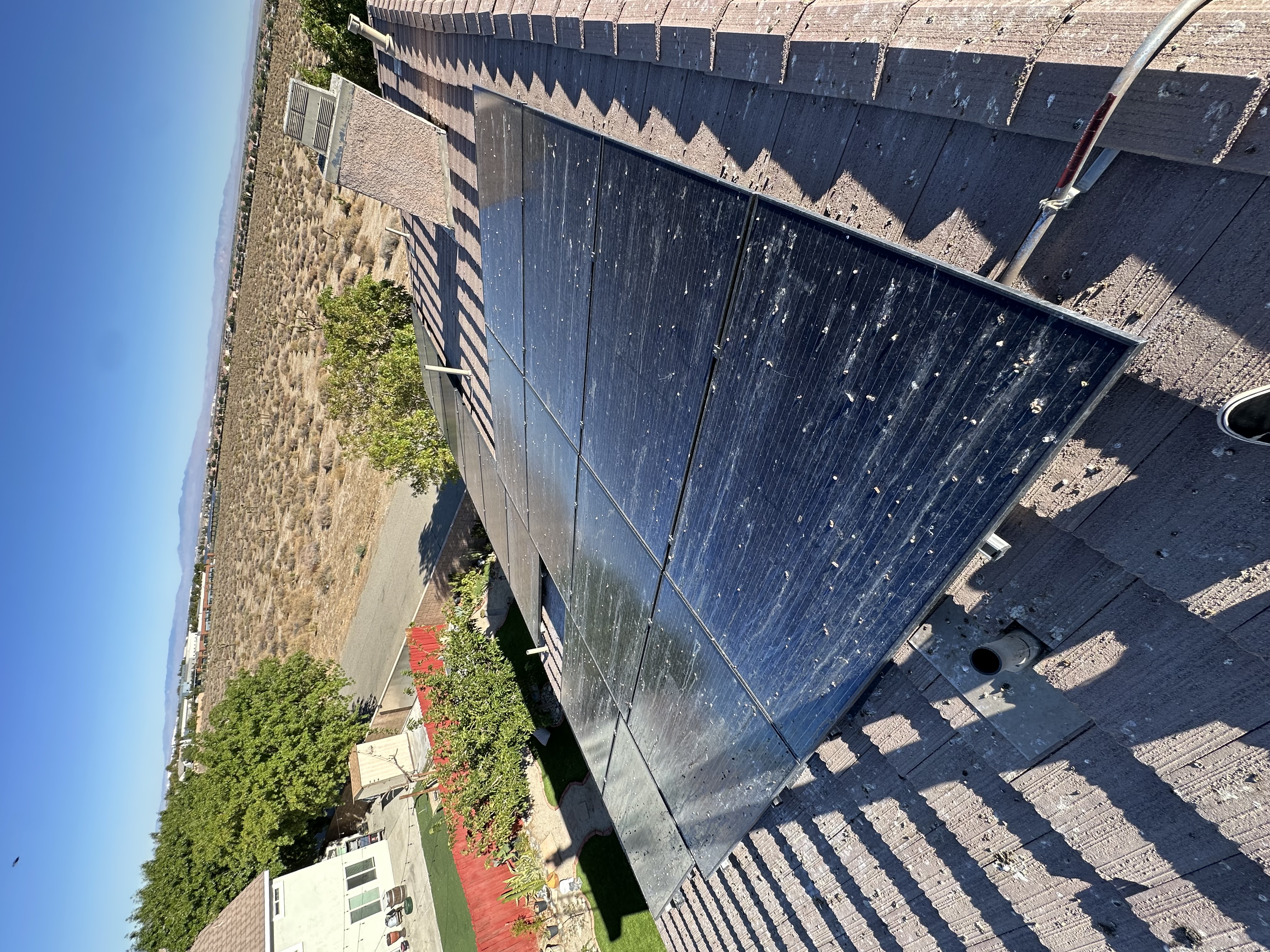 Solar Panel Cleaning And Pigeon Proofing Services Project in Palmdale CA 93552