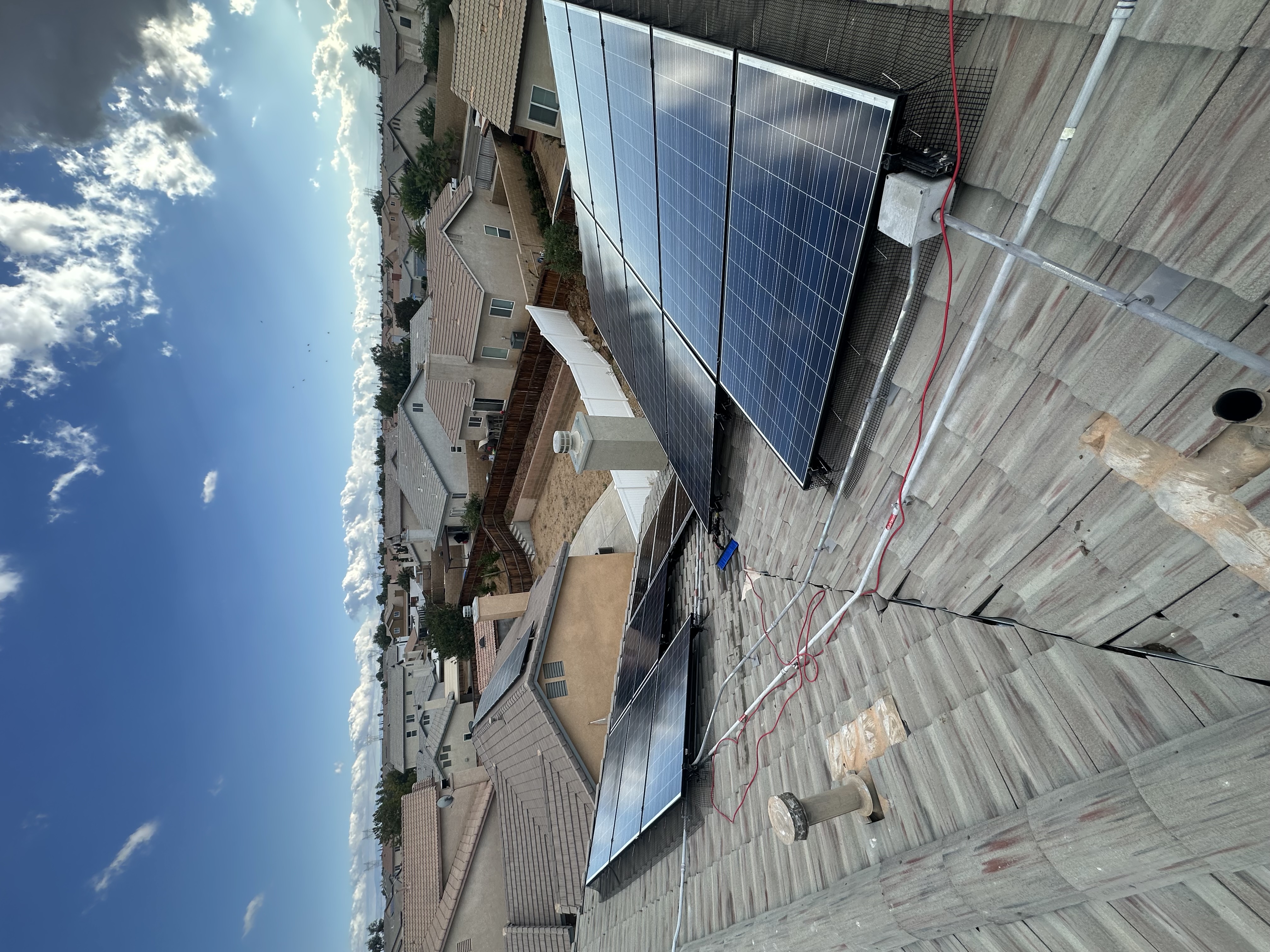 Solar Panels Cleaning And Pigeon Waste Removal Project in Victorville CA 92392