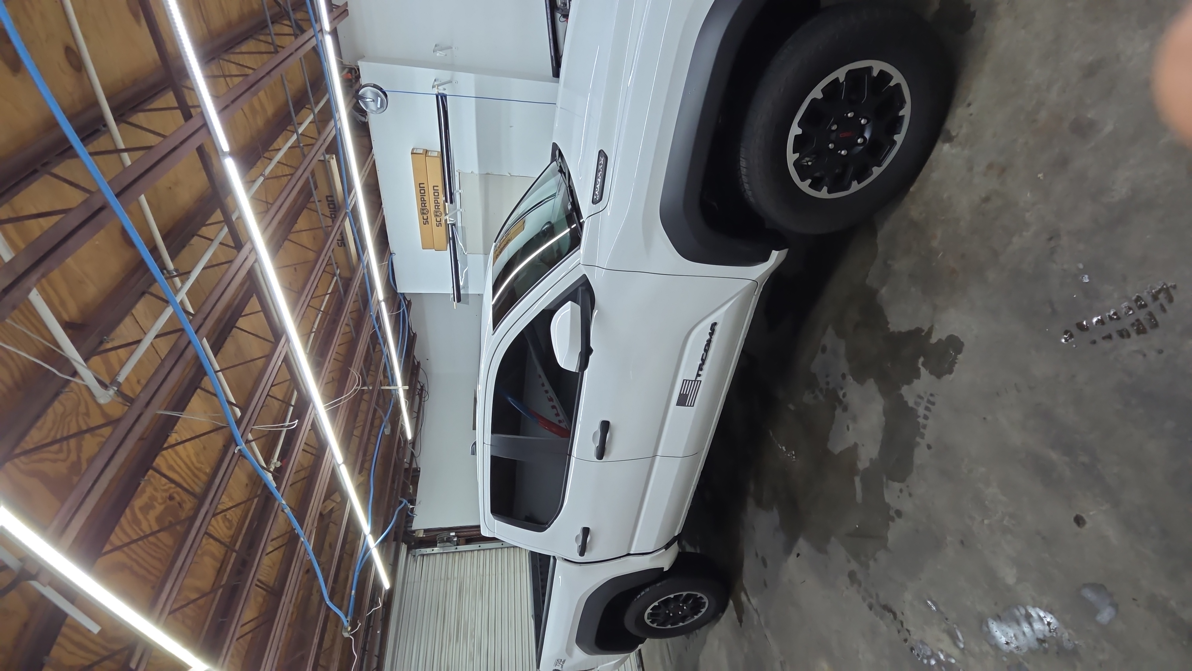 Window tinting and paint protection on Toyota Tacoma